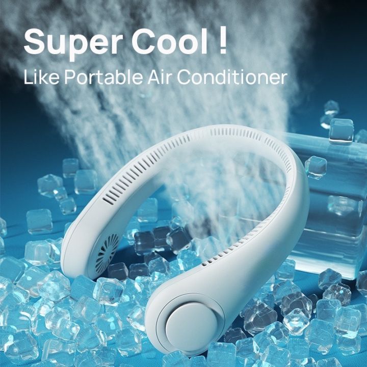 vaneless Hanging Neck Fan | portable rechargeable fan bladeless neck fan (random color)