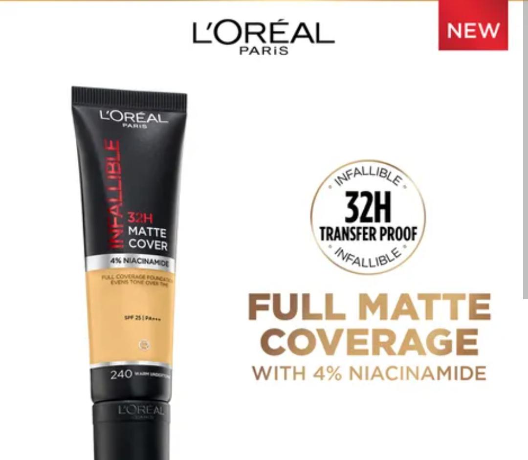 L’Oréal Paris - Infallible 32H Matte Cover Foundation SPF25,30ml