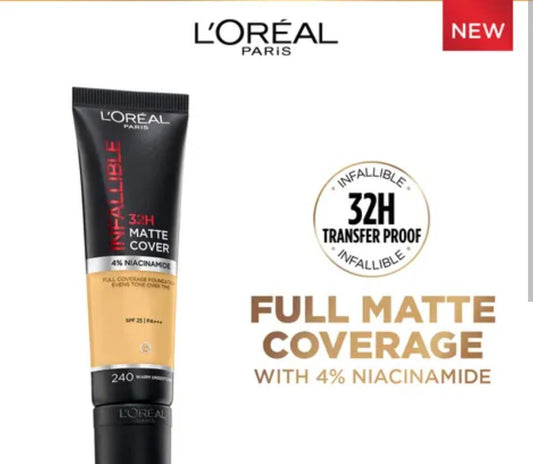 L’Oréal Paris - Infallible 32H Matte Cover Foundation SPF25,30ml