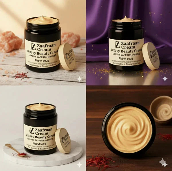 Zafrani Brightening & Glowing Beauty Cream | Radiant, Soft & Nourished Skin | Skin Lightening & Hydrating Formula (100g)