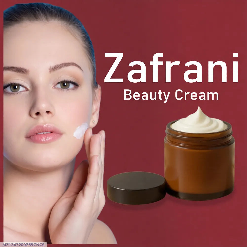 Zafrani Brightening & Glowing Beauty Cream | Radiant, Soft & Nourished Skin | Skin Lightening & Hydrating Formula (100g)