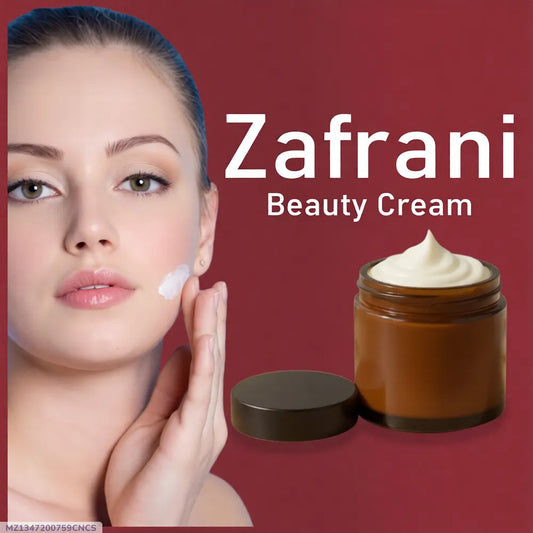 Zafrani Brightening & Glowing Beauty Cream | Radiant, Soft & Nourished Skin | Skin Lightening & Hydrating Formula (100g)